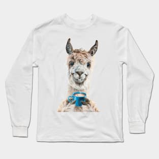 Llama Latte Long Sleeve T-Shirt